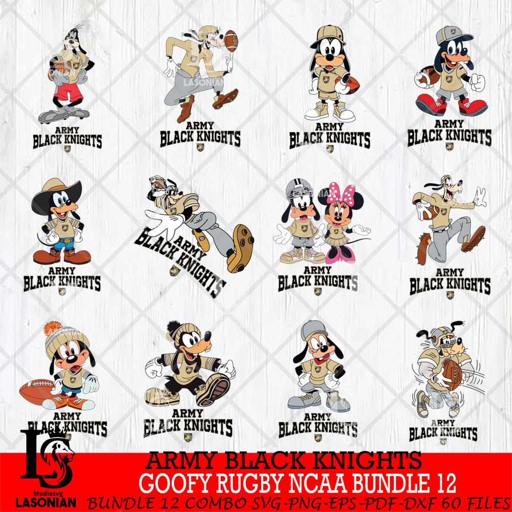 Army Black Knights Goofy Rugby Disney NCAA Bundle 12 – lasoniansvg