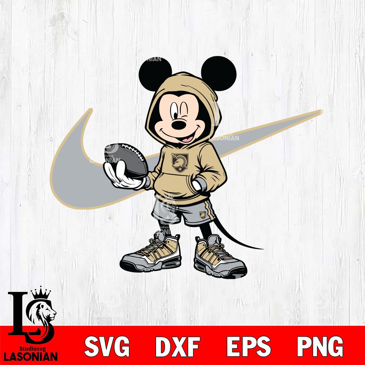 Army Black Knights Mickey Wearing Hoodie Sport – lasoniansvg