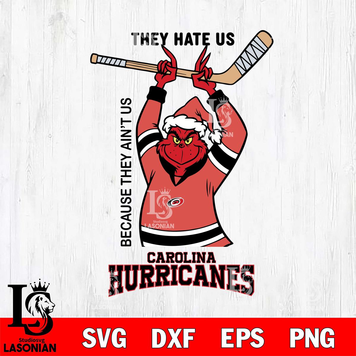 Carolina Hurricanes The Grinch They Hate Us – lasoniansvg