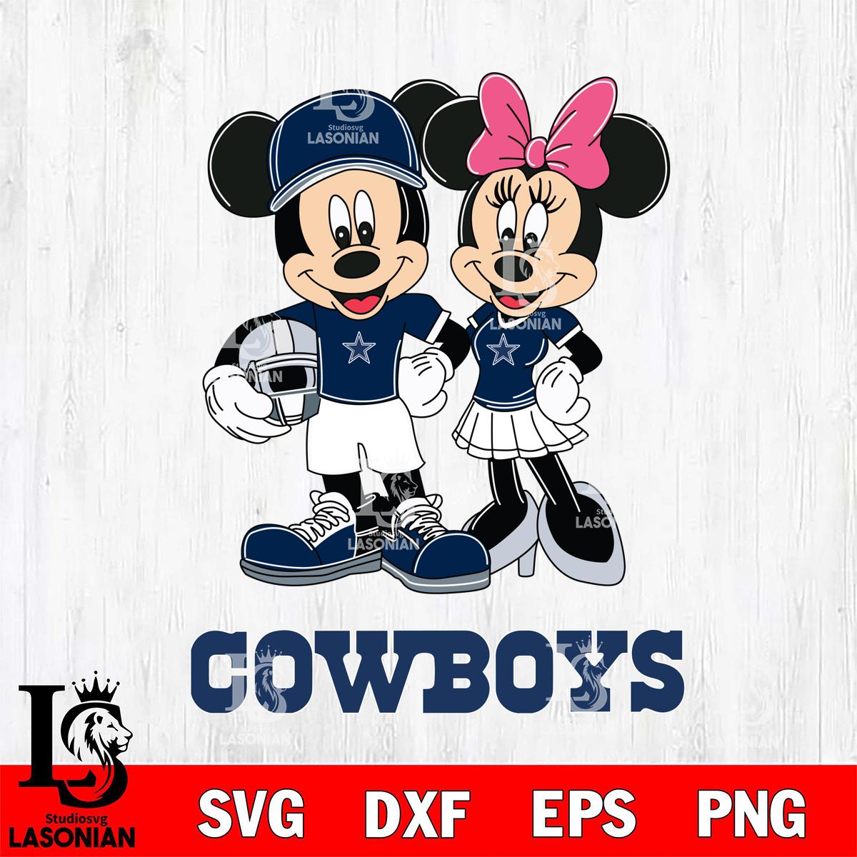 Dallas Cowboys Mickey Minnie Mouse Helmet – lasoniansvg
