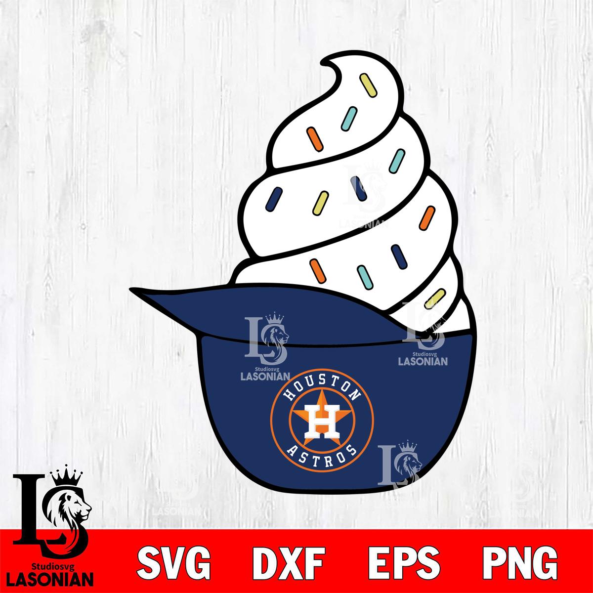 Houston Astros Ice Cream Hat lasoniansvg