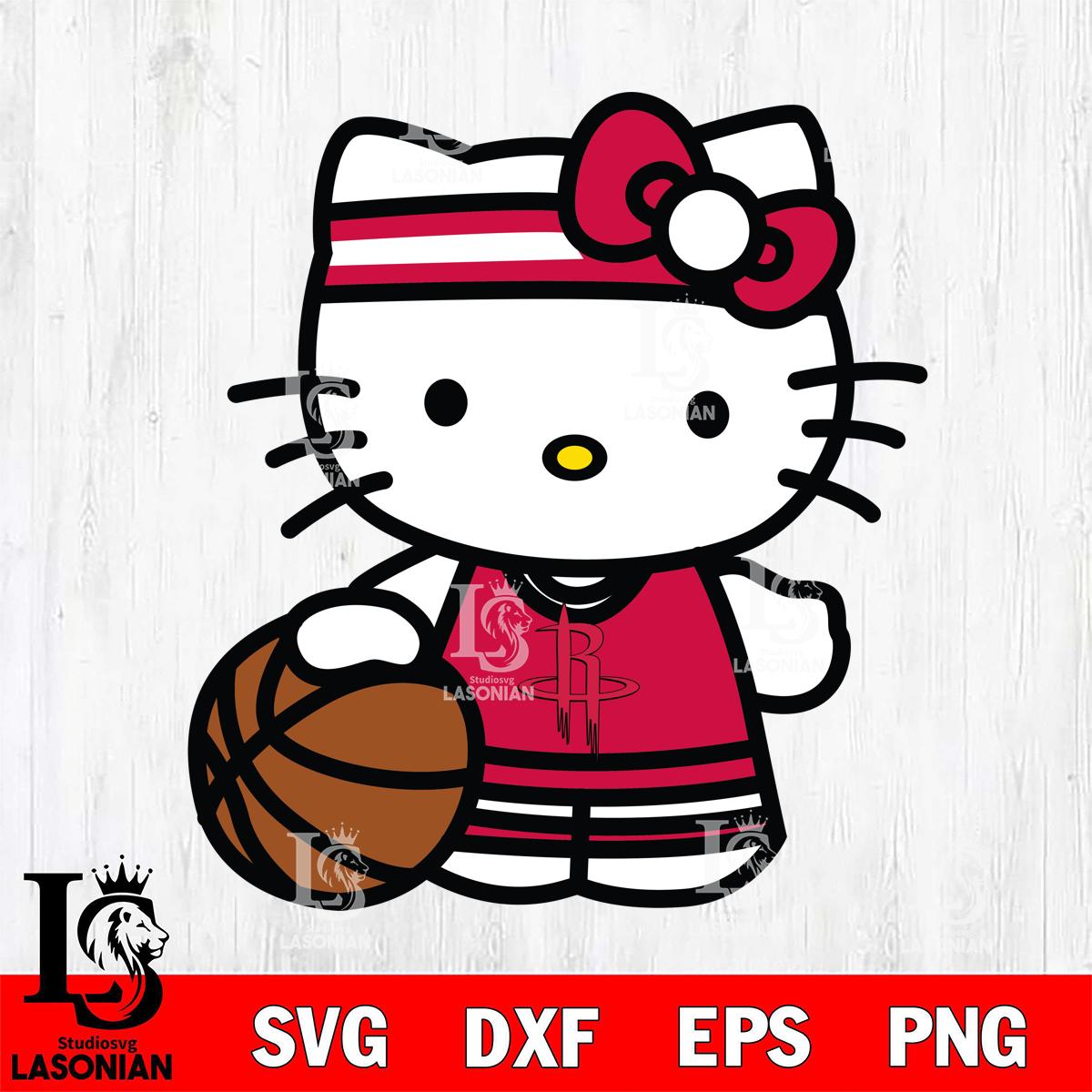 Houston Rockets Hello Kitty basketball 3 – lasoniansvg
