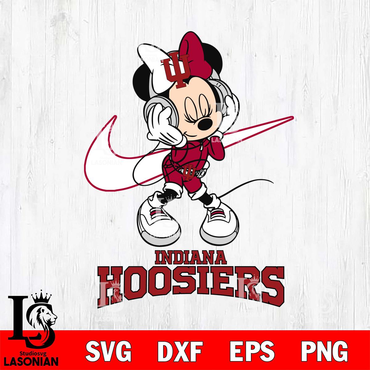 Indiana Hoosiers Minnie Mouse Dancing NIKE – lasoniansvg