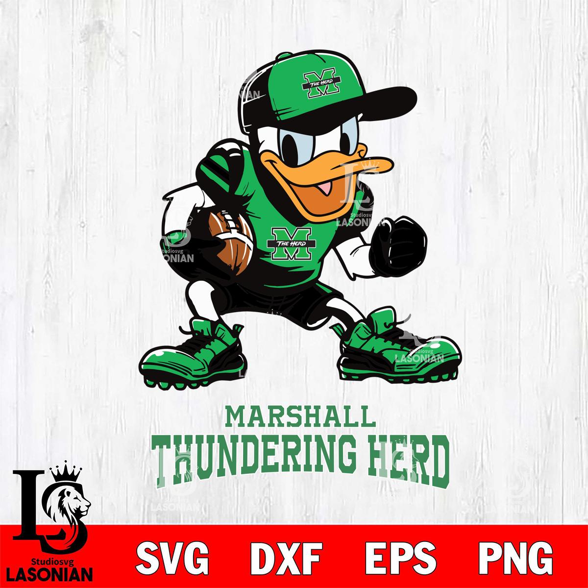 Marshall Thundering Herd Donal Duck Disney – lasoniansvg