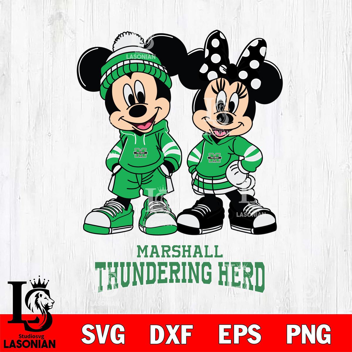 Marshall Thundering Herd Mickey Minnie Rugby Hoodie – lasoniansvg