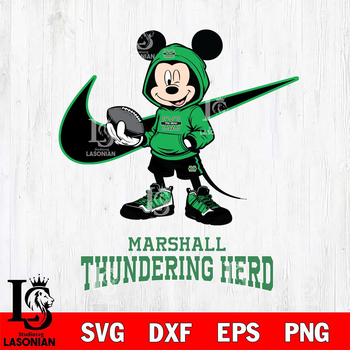 Marshall Thundering Herd Mikey Mouse Disney NIKE – lasoniansvg