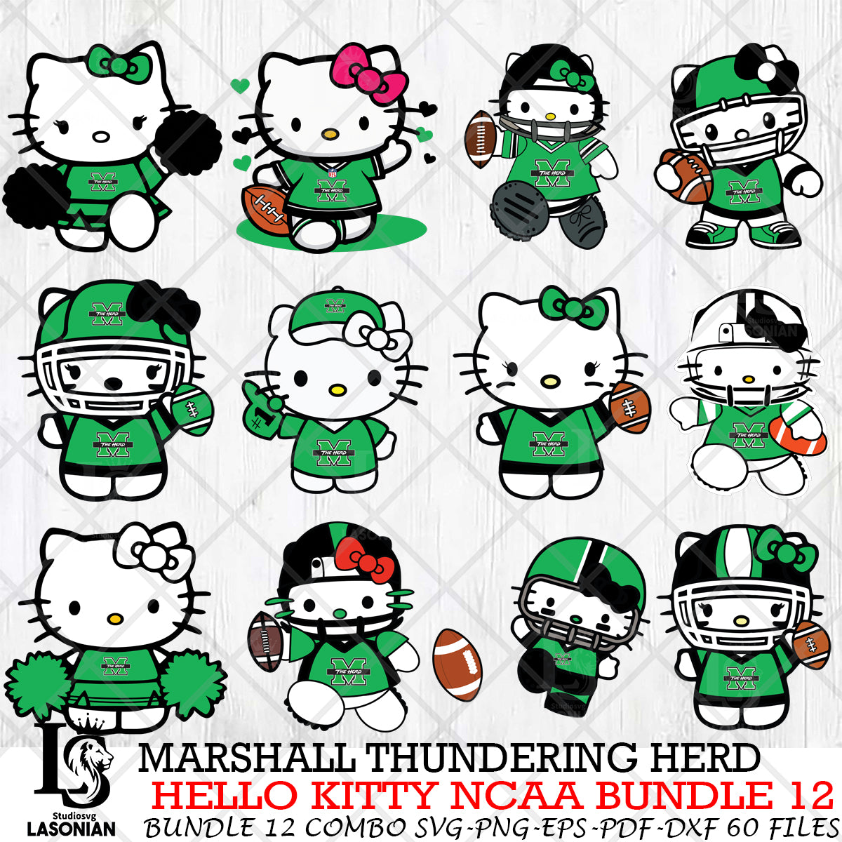 Marshall Thundering Herd NCAA Bundle 12 – lasoniansvg