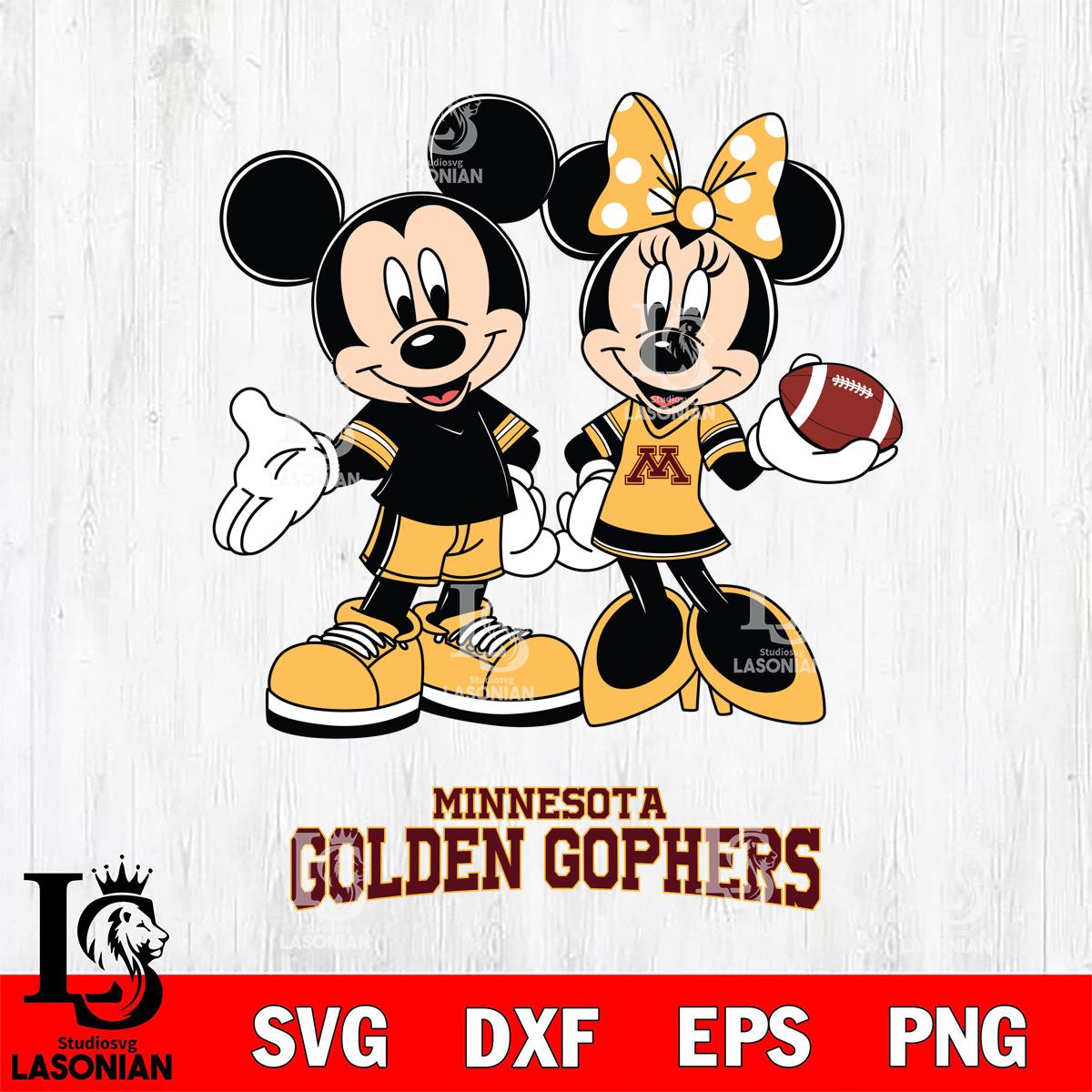 Minnesota Golden Gophers Mickey Minnie Football – lasoniansvg