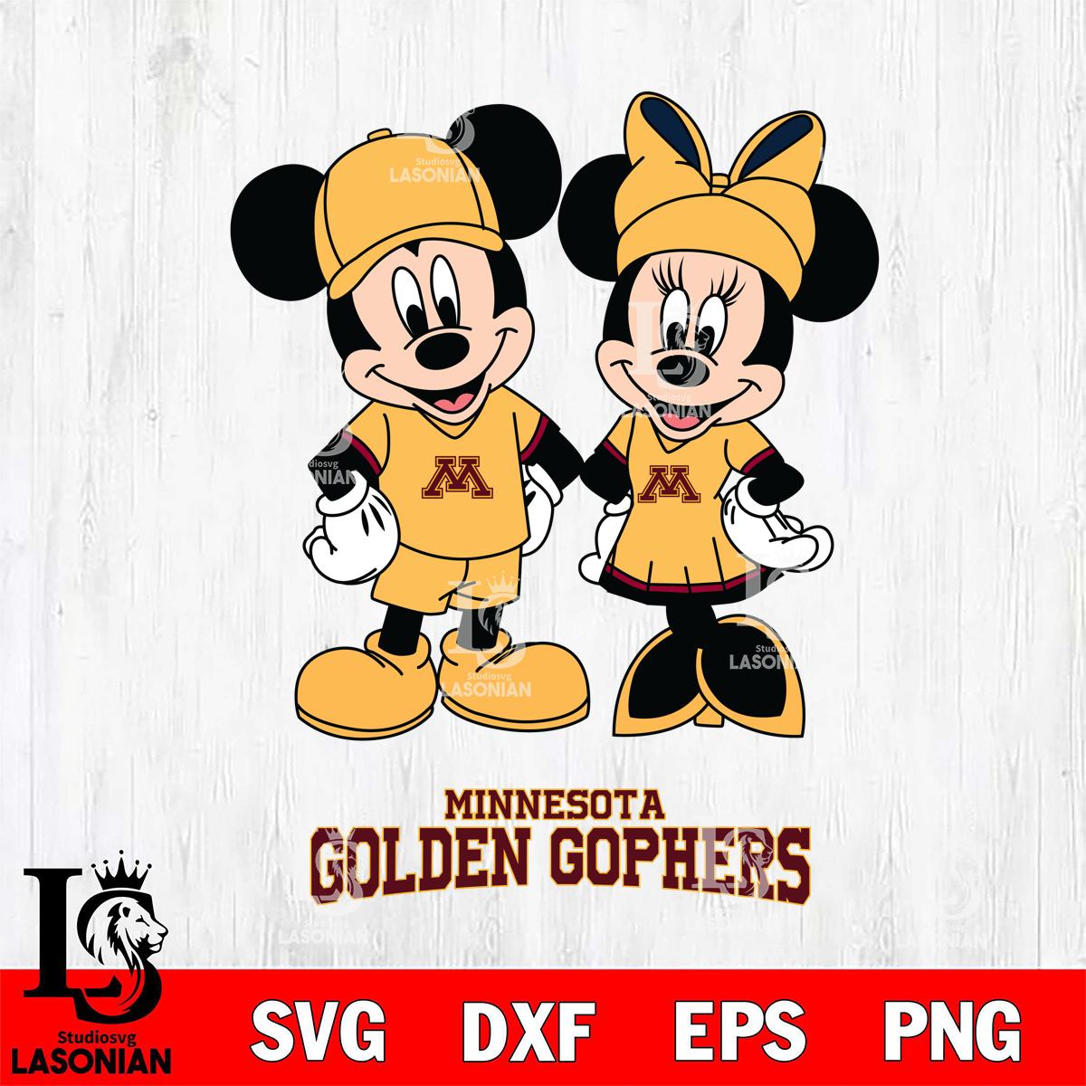 Minnesota Golden Gophers Mickey Minnie Rugby – lasoniansvg