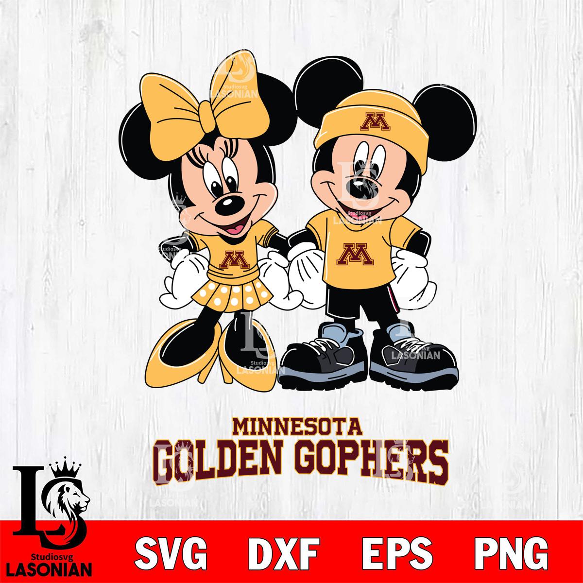 Minnesota Golden Gophers Mickey Minnie Rugby ball – lasoniansvg
