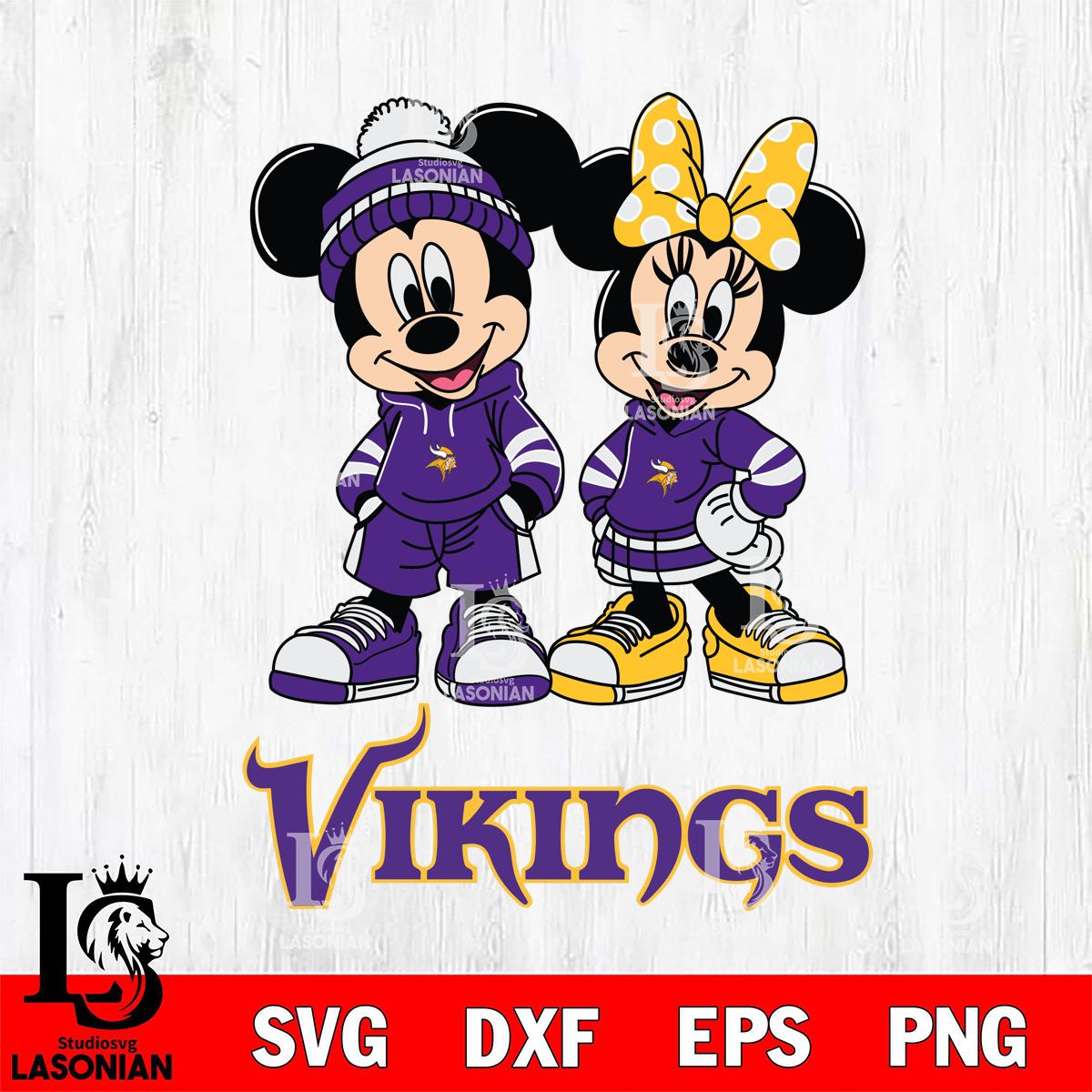 Minnesota Vikings Mickey Minnie Rugby Hoodie – lasoniansvg