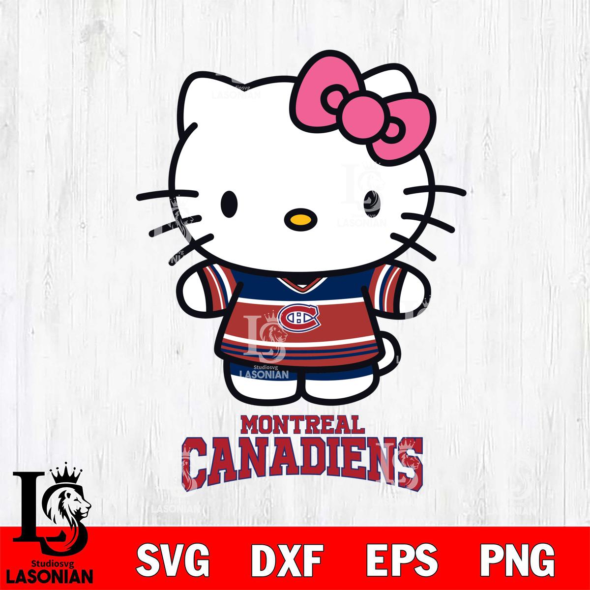 Montreal Canadiens Hello Kitty NHL Hockey – lasoniansvg
