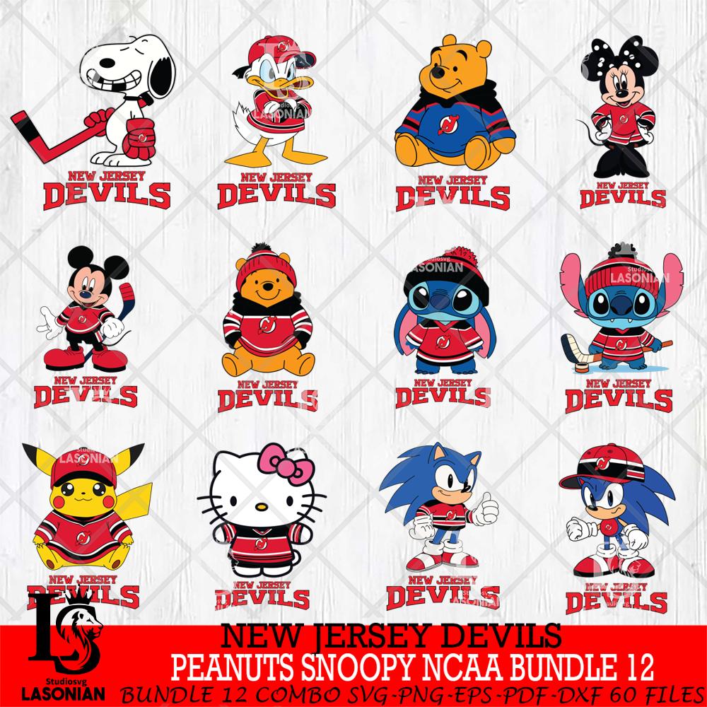 New Jersey Devils Disney Hockey NHL Bundle 12 – lasoniansvg