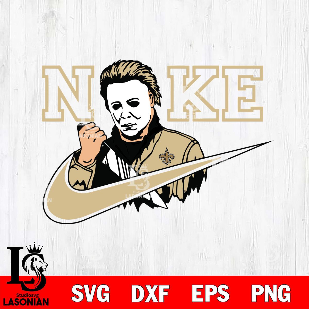 nike michael myers svg