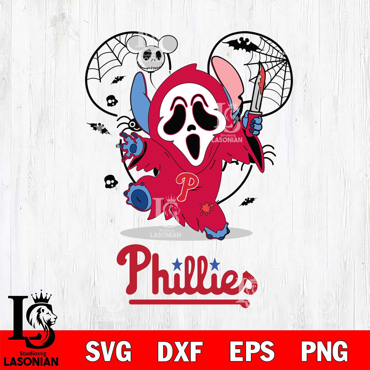 Philadelphia Phillies Stitch Ghost Face Halloween 2 – lasoniansvg, image size:1200x1200