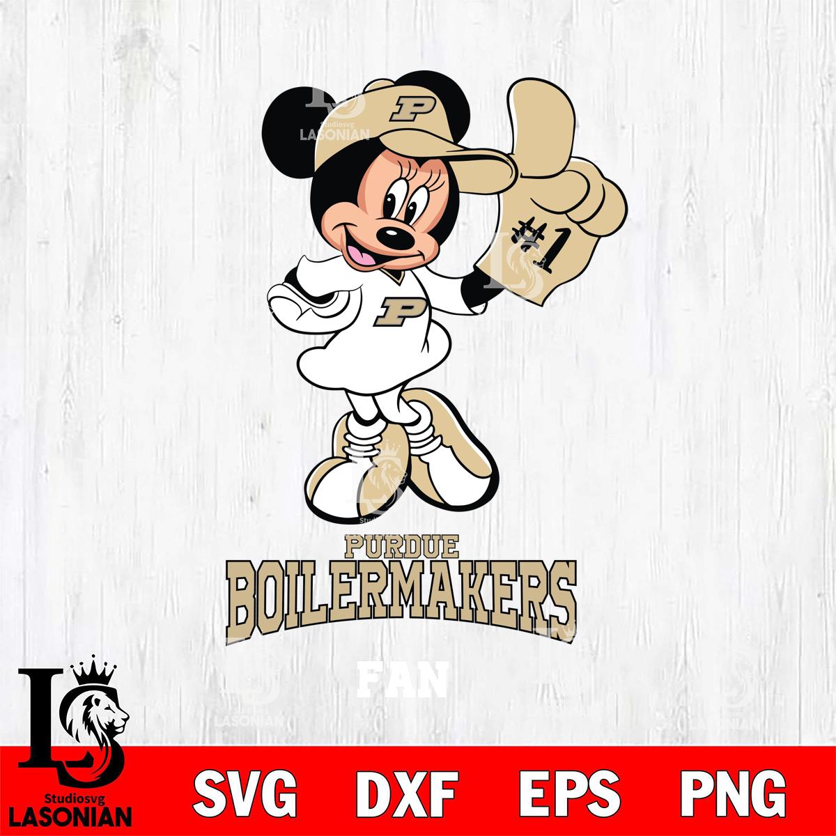 Purdue Boilermakers #1 Fan Minnie Mouse – lasoniansvg