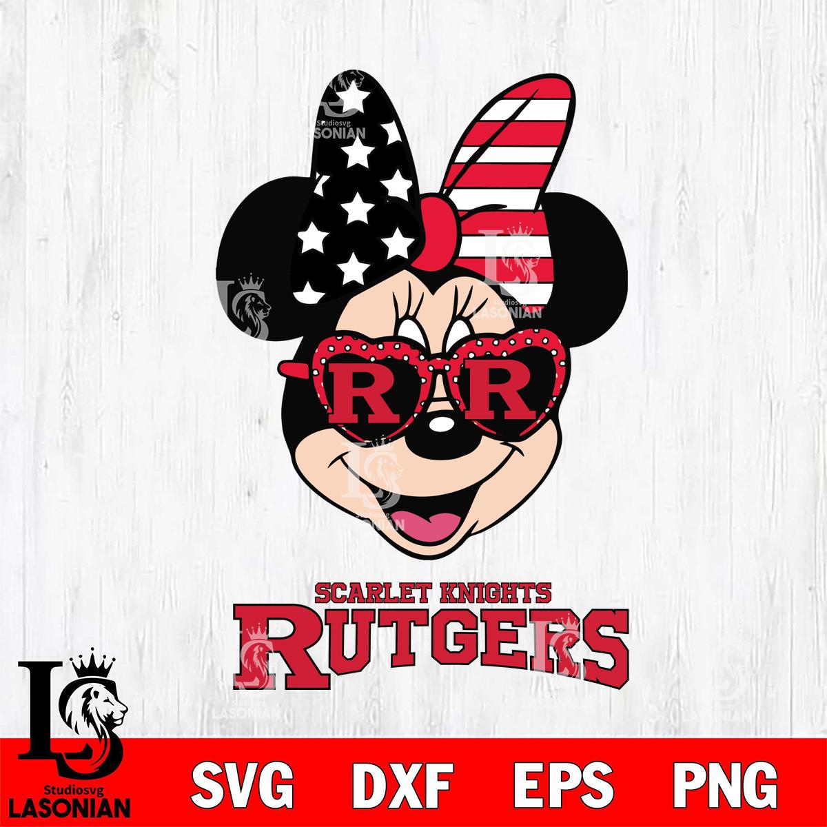 Rutgers Scarlet Knights Minnie Mouse Love 2 – lasoniansvg