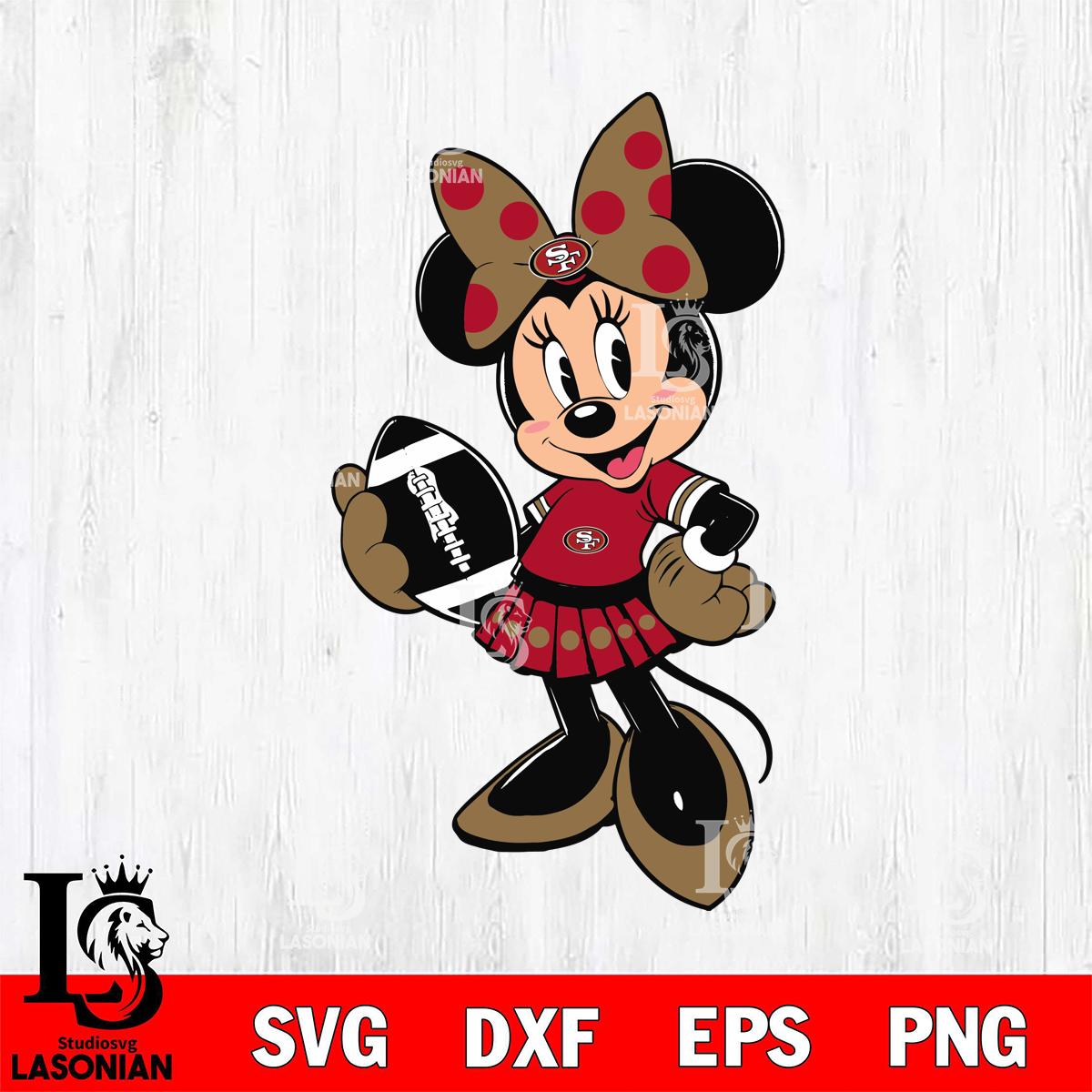 San Francisco 49ers Minnie Mouse – lasoniansvg