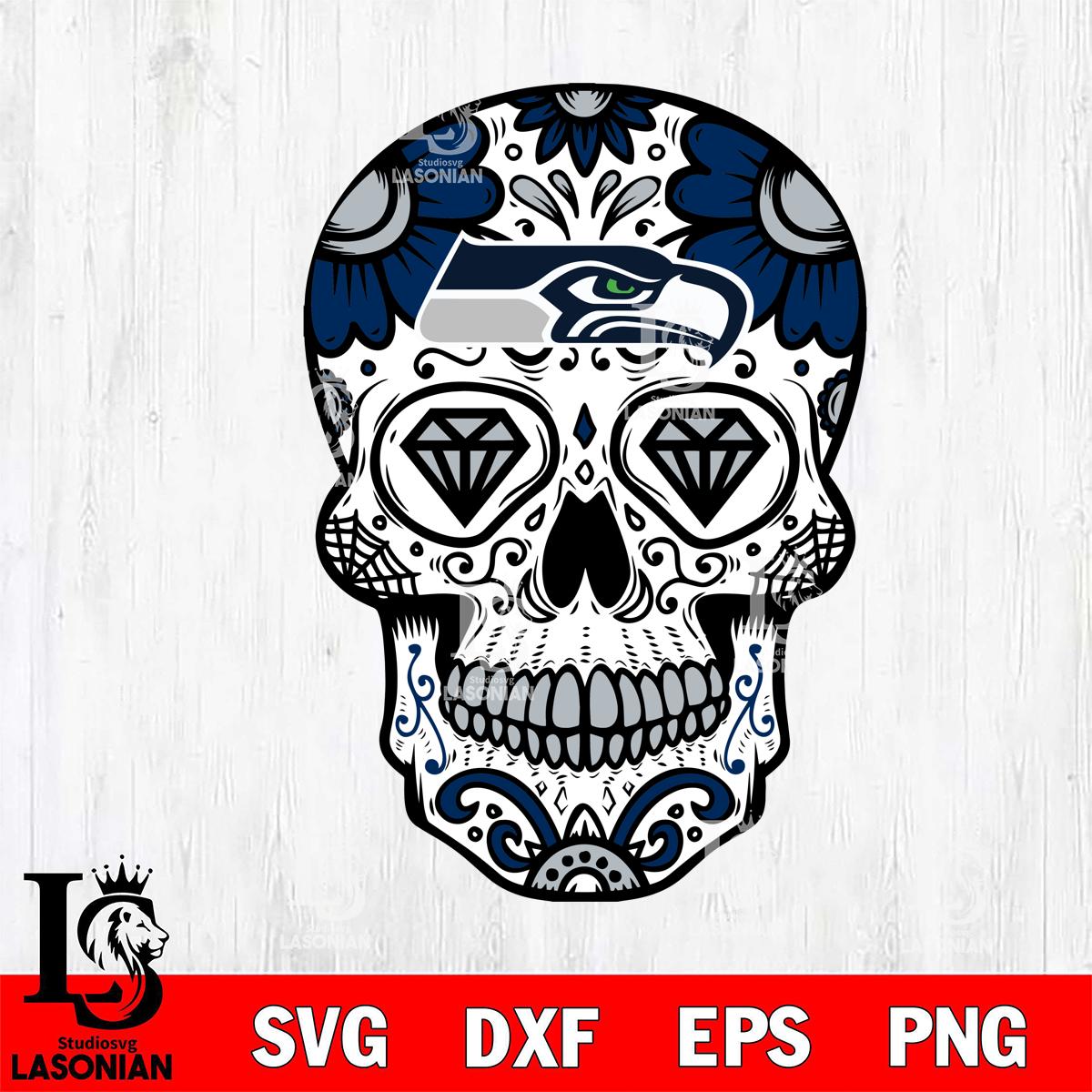Seattle Seahawks Mexico Skull SVG 2 – lasoniansvg