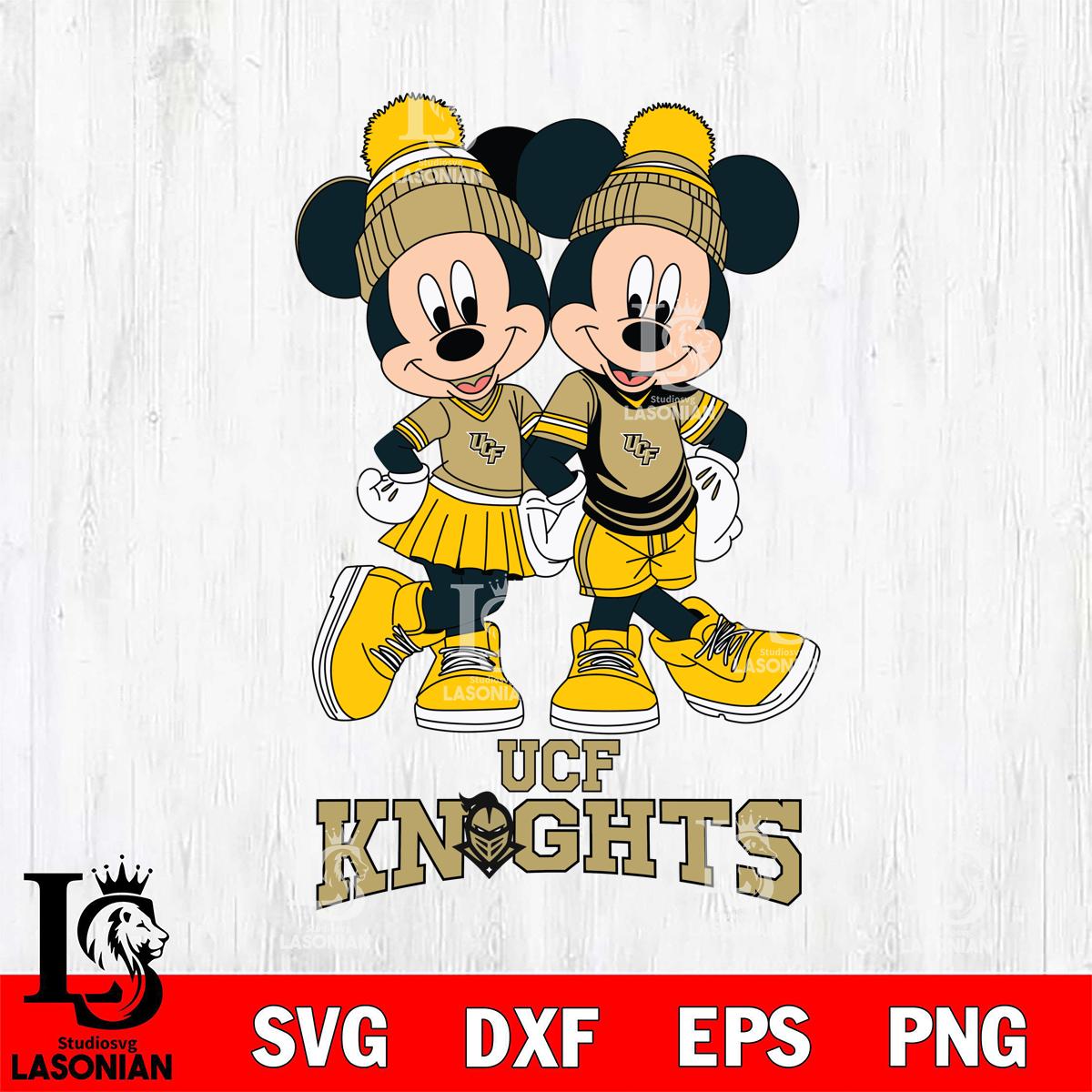 UCF Knights Mickey And Minnie Mouse Football – lasoniansvg