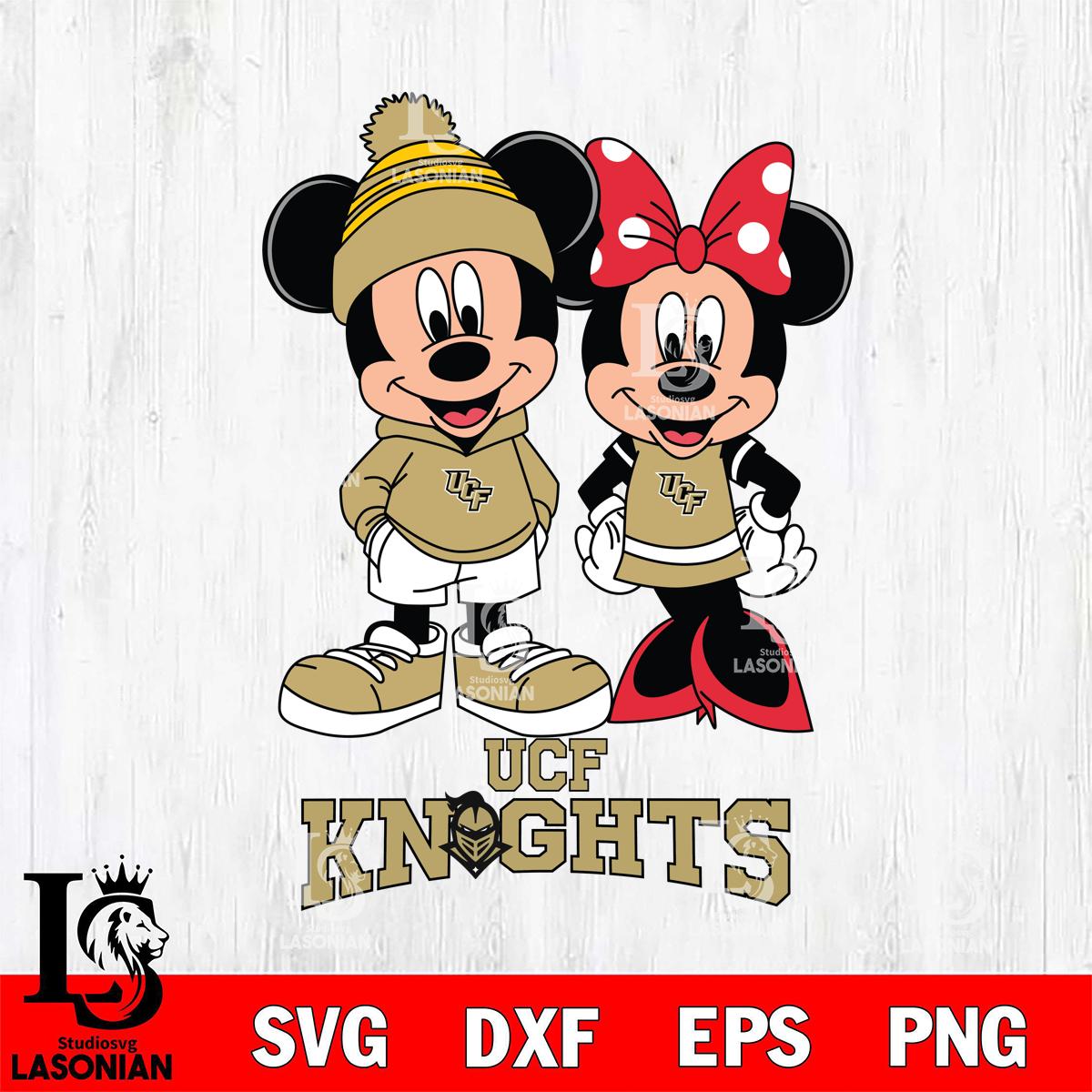 UCF Knights Mickey Minnie Mouse Cute Football – lasoniansvg
