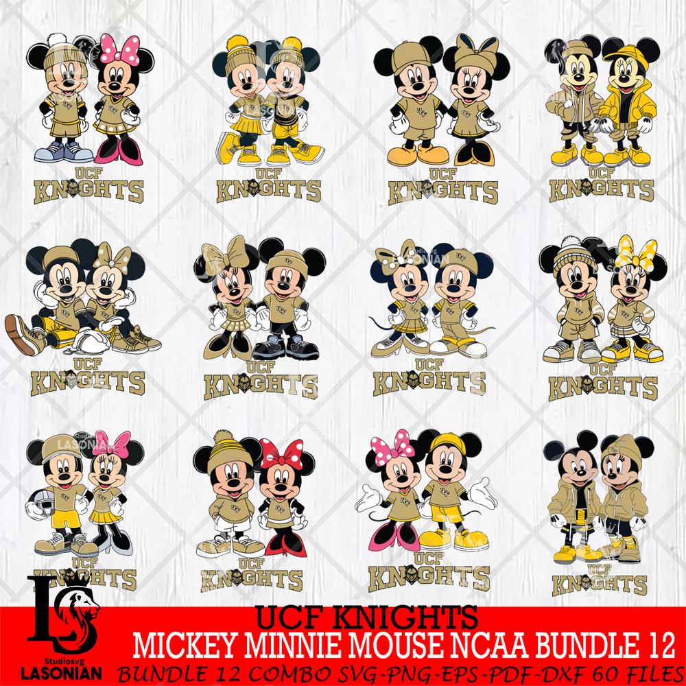 UCF Knights Mickey Minnie Mouse NCAA Bundle 12 – lasoniansvg