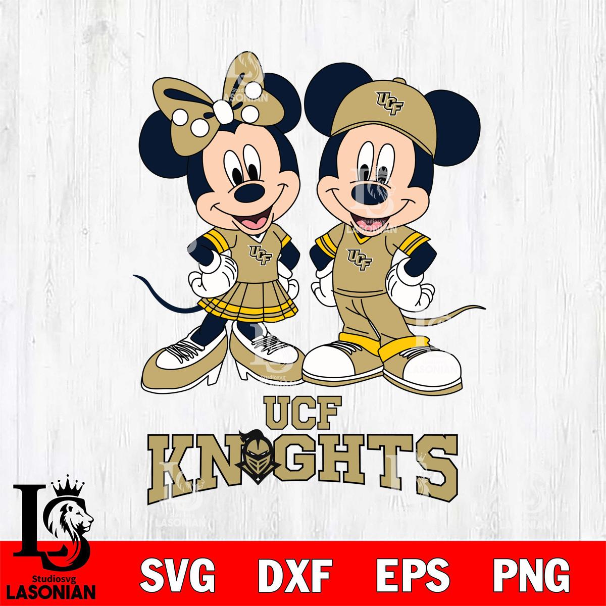 UCF Knights Mickey Minnie Mouse rugby ball – lasoniansvg