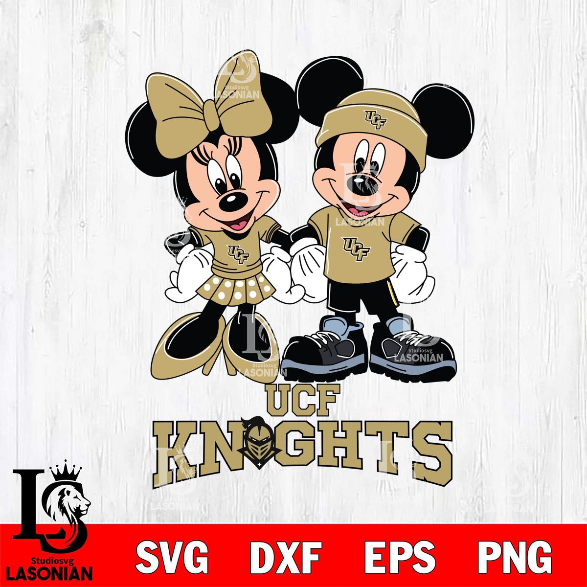 UCF Knights Mickey Minnie Rugby ball – lasoniansvg
