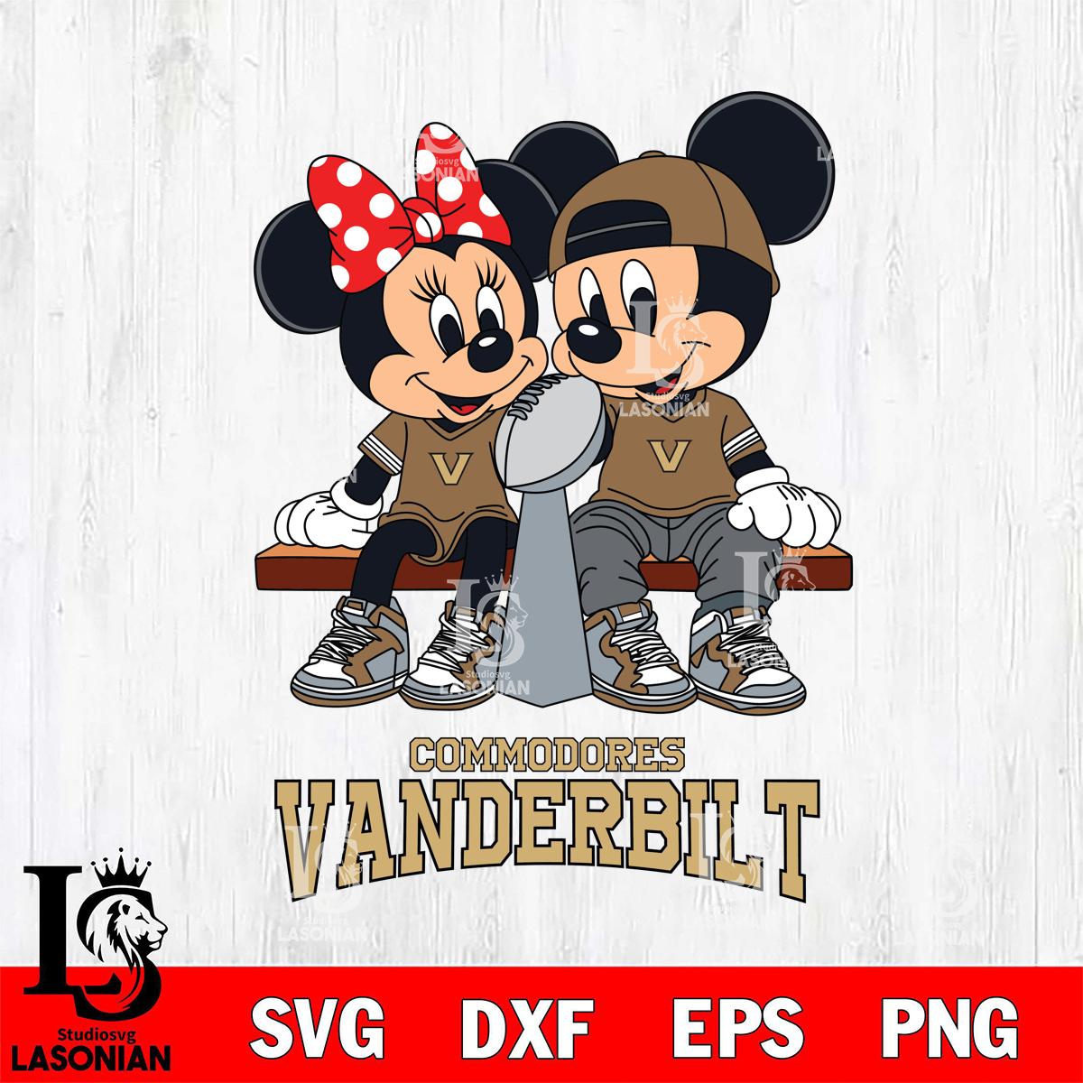 Vanderbilt Commodores Mickey And Minnie Football Champions – lasoniansvg