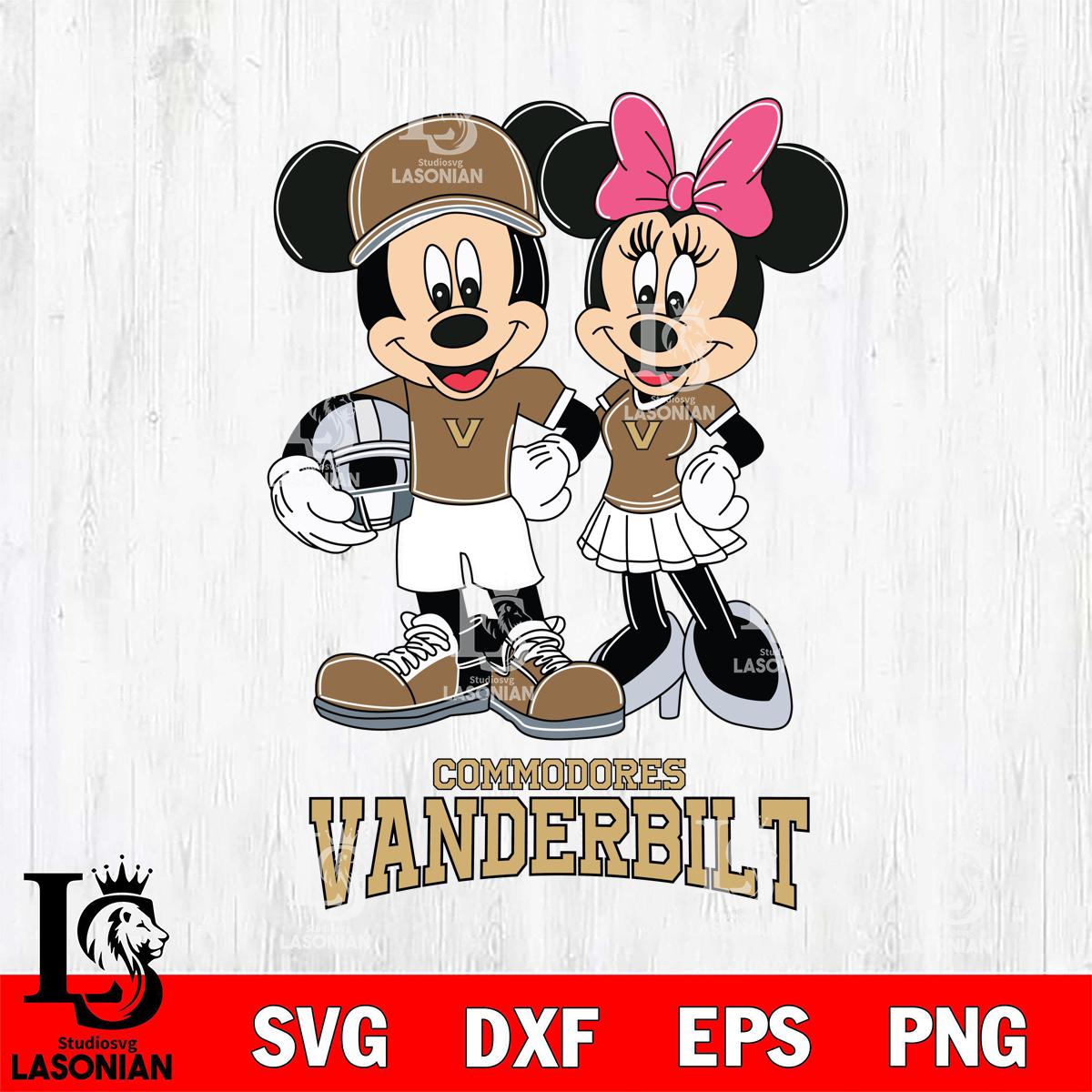 Vanderbilt Commodores Mickey Minnie Mouse Helmet – lasoniansvg