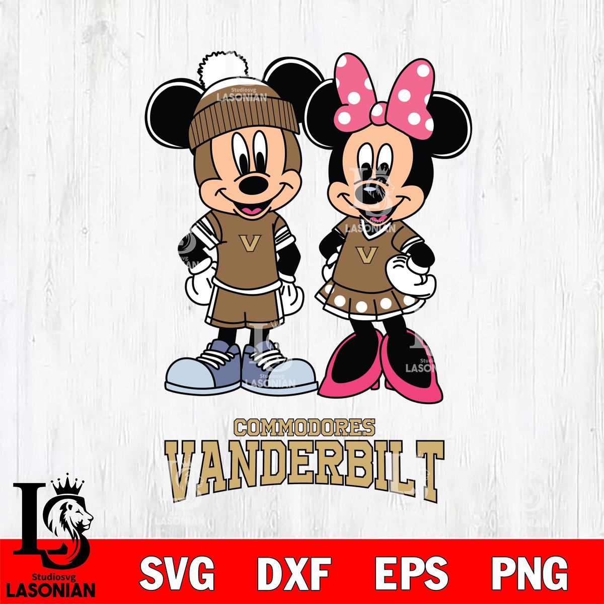 Vanderbilt Commodores Mickey Minnie Mouse Pink – lasoniansvg