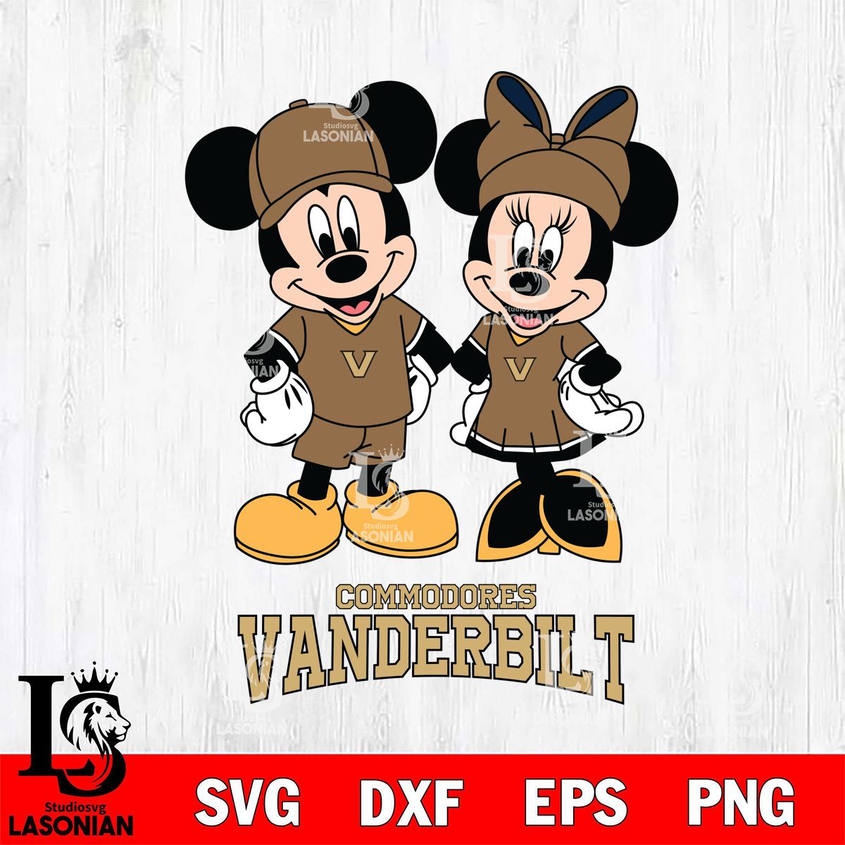 Vanderbilt Commodores Mickey Minnie Rugby – lasoniansvg