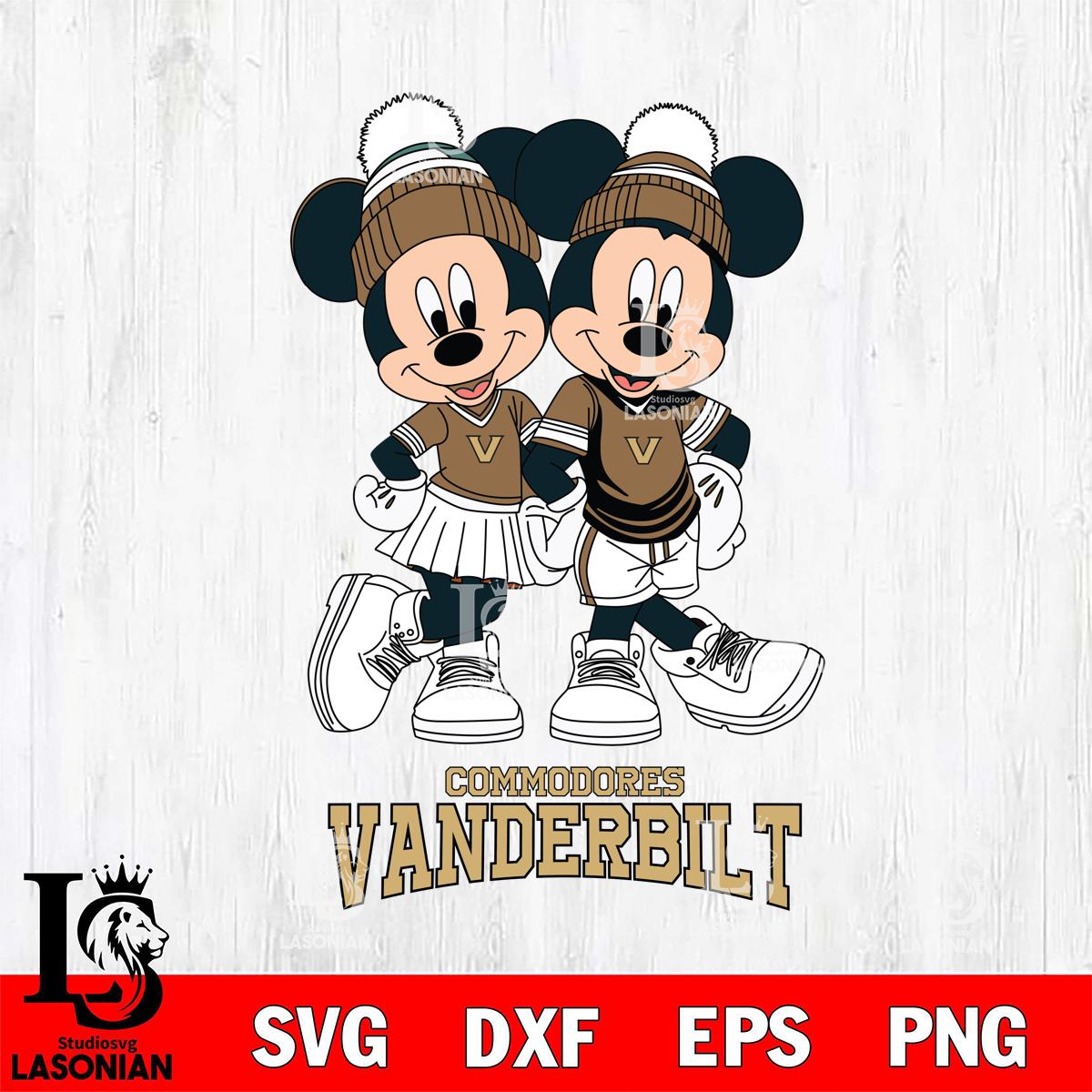 Vanderbilt Commodores Mickey Minnie Valentine Football – lasoniansvg
