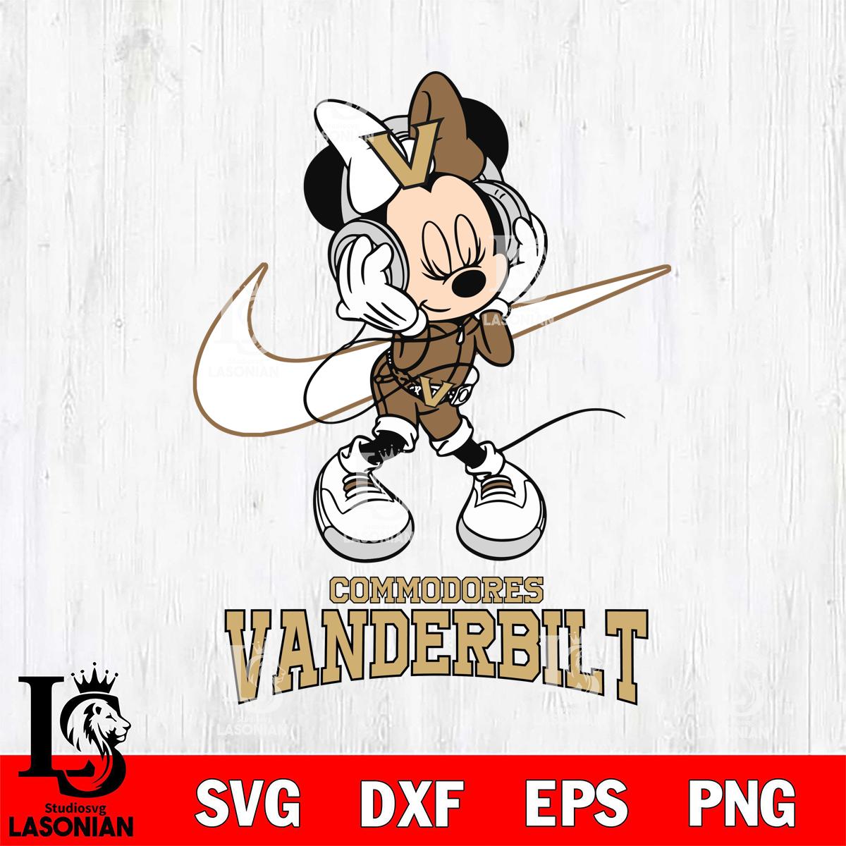 Vanderbilt Commodores Minnie Mouse Dancing NIKE – lasoniansvg