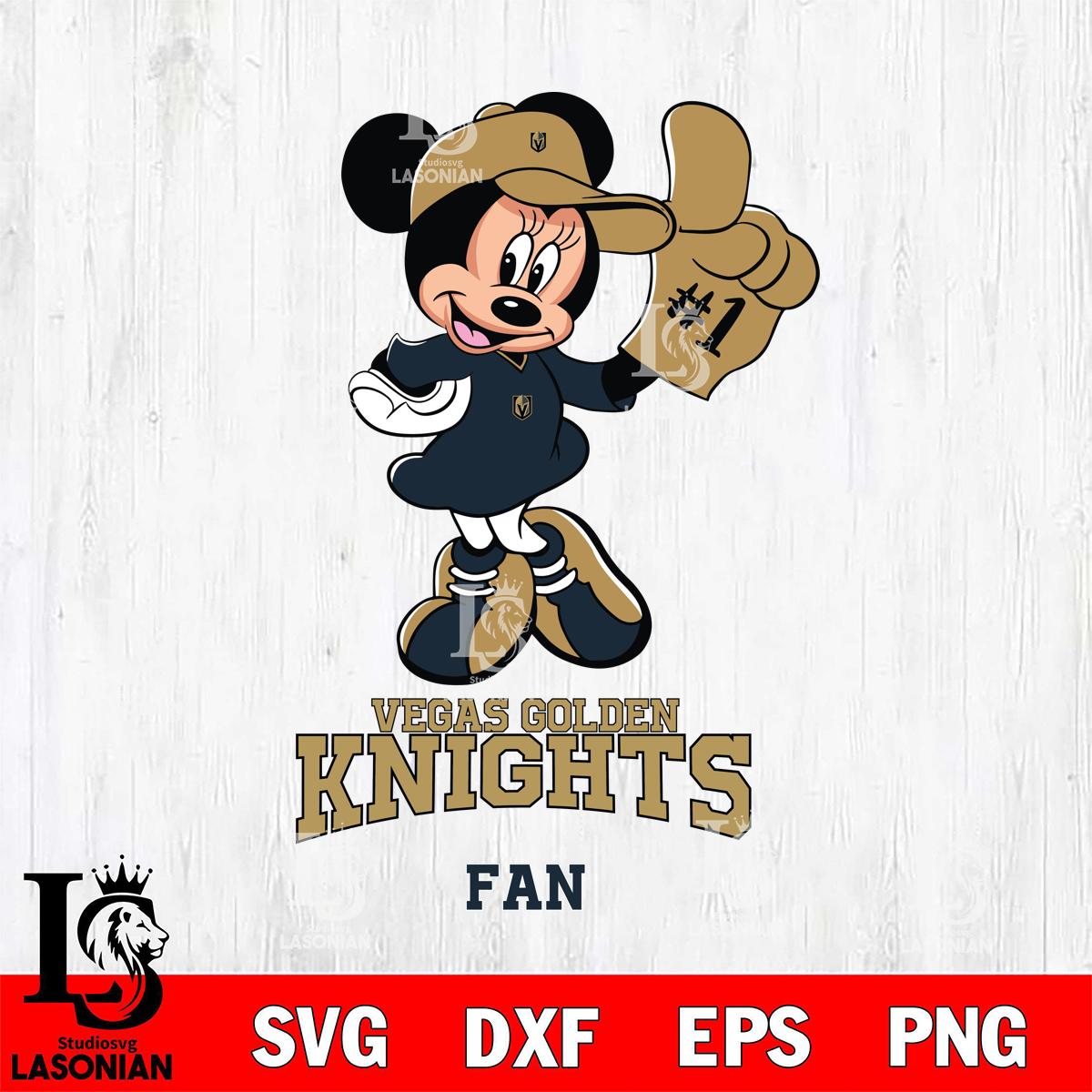 Vegas Golden Knights #1 Fan Minnie Mouse – lasoniansvg