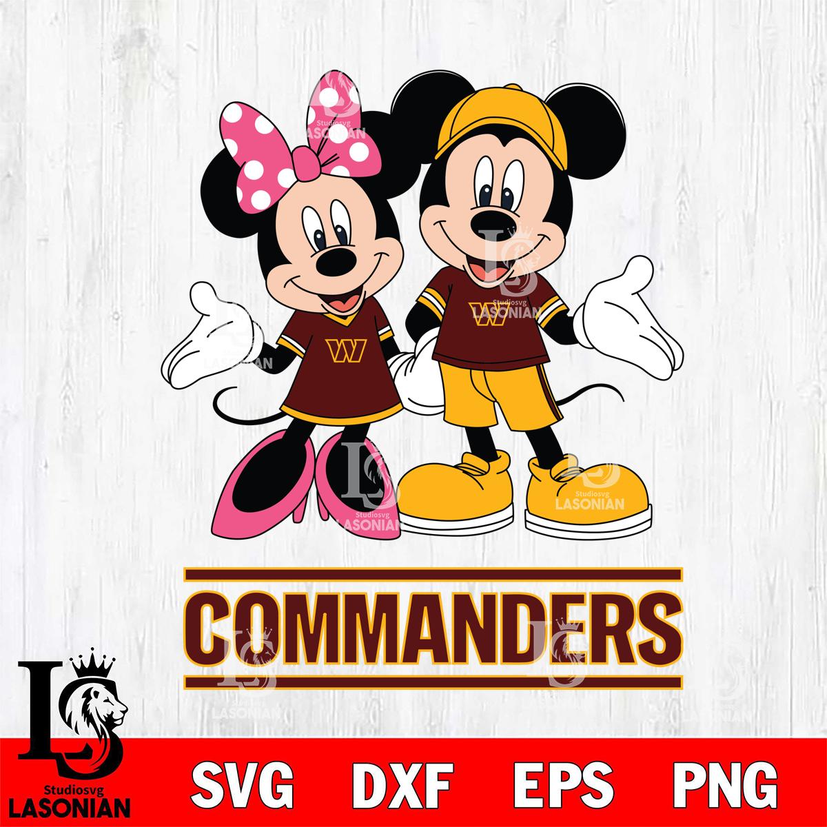 Washington Football Team Mickey Minnie Mouse Sport – lasoniansvg