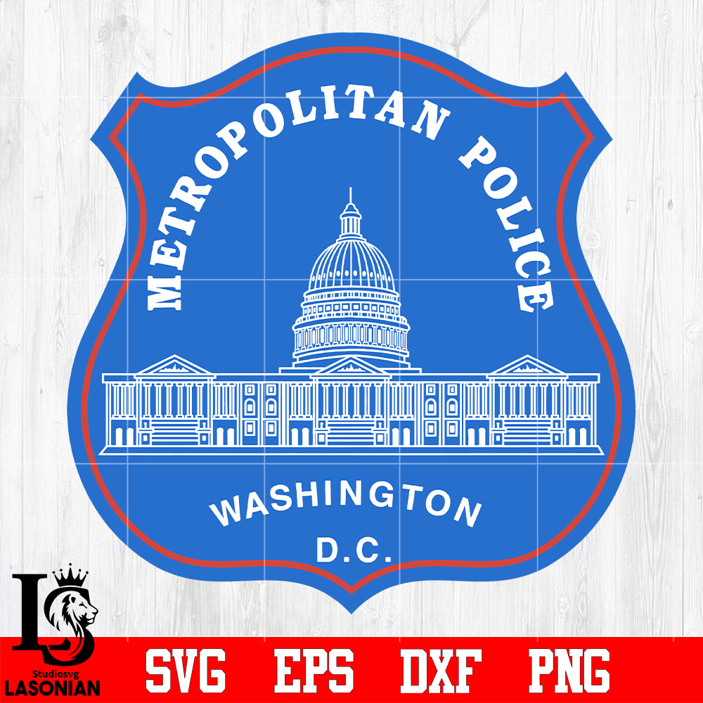 Metropolitan Police Washington D.C Badge svg eps dxf png file