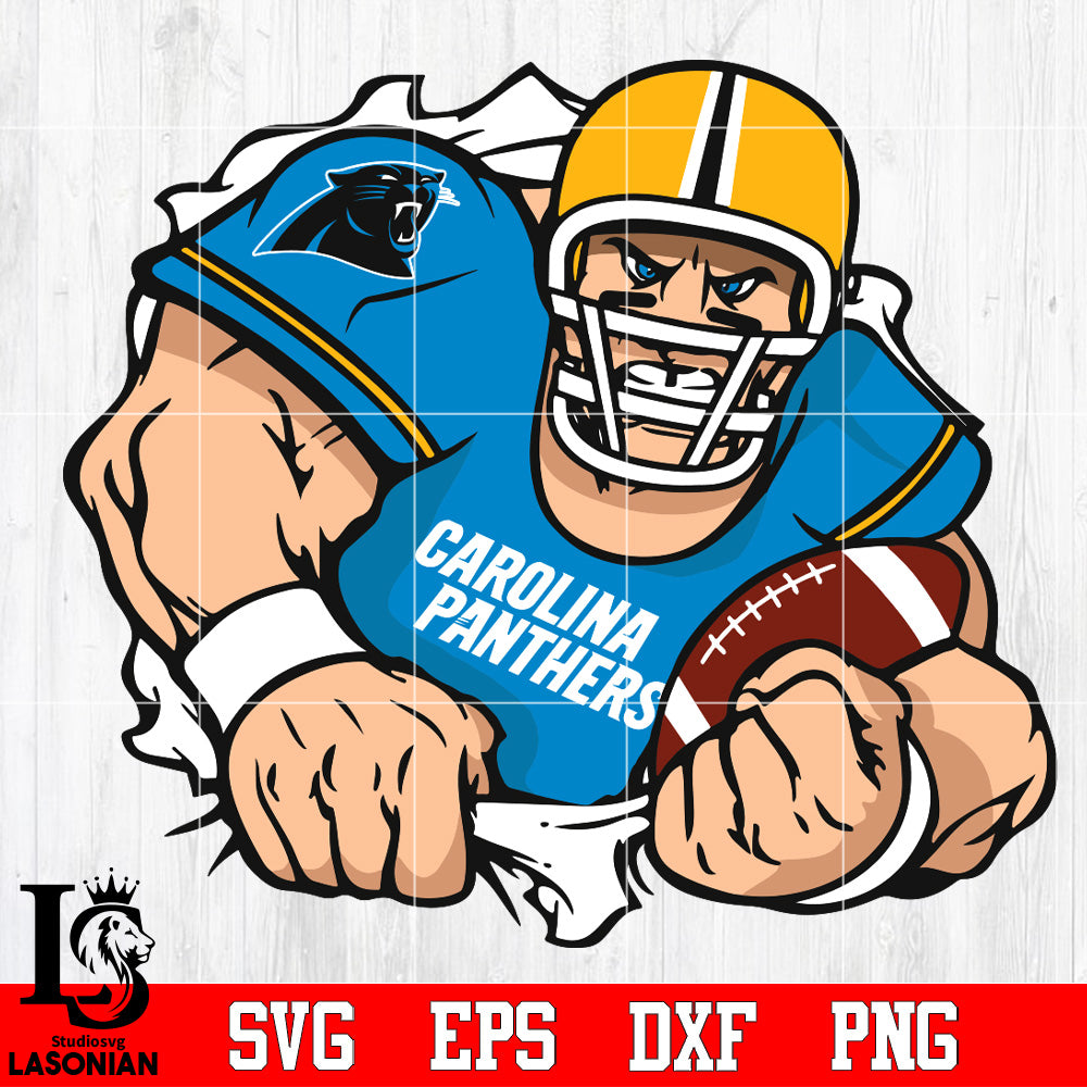 Carolina Panthers football player Svg Dxf Eps Png file – lasoniansvg