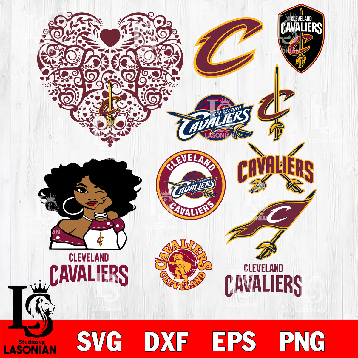 Cleveland Cavaliers Logo SVG, Cavaliers SVG Cut Files, PNG - Inspire Uplift