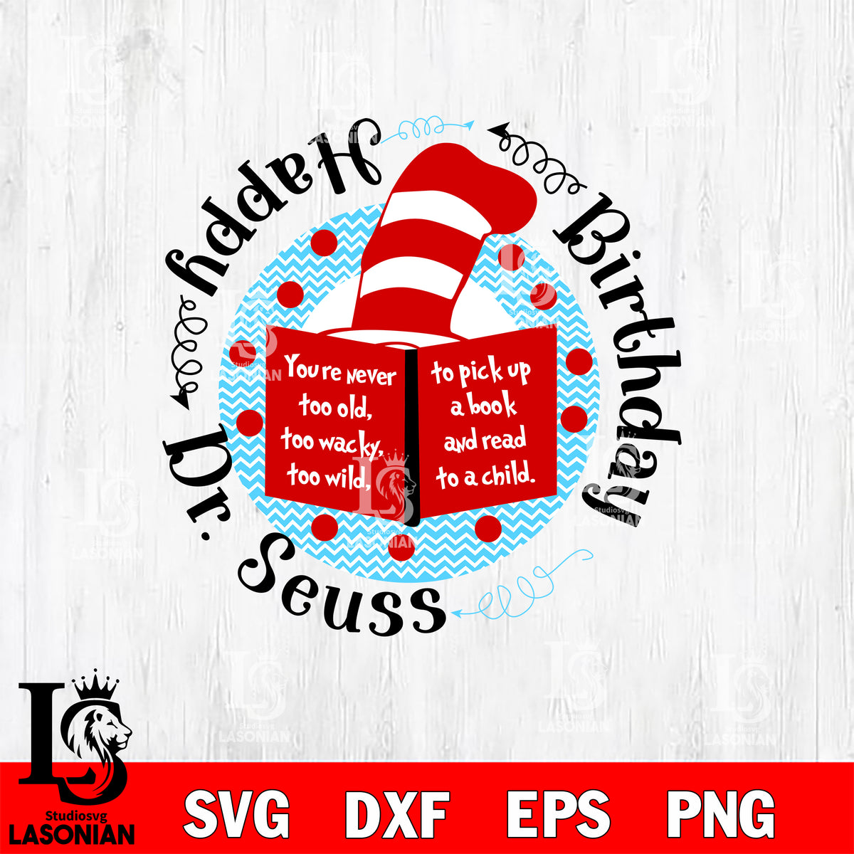 Dr Seuss svg , cat in the hat svg , happy birthday dr seuss svg, dxf ...