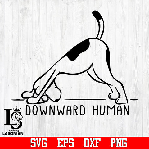 Downward human svg, yoga svg eps dxf png file