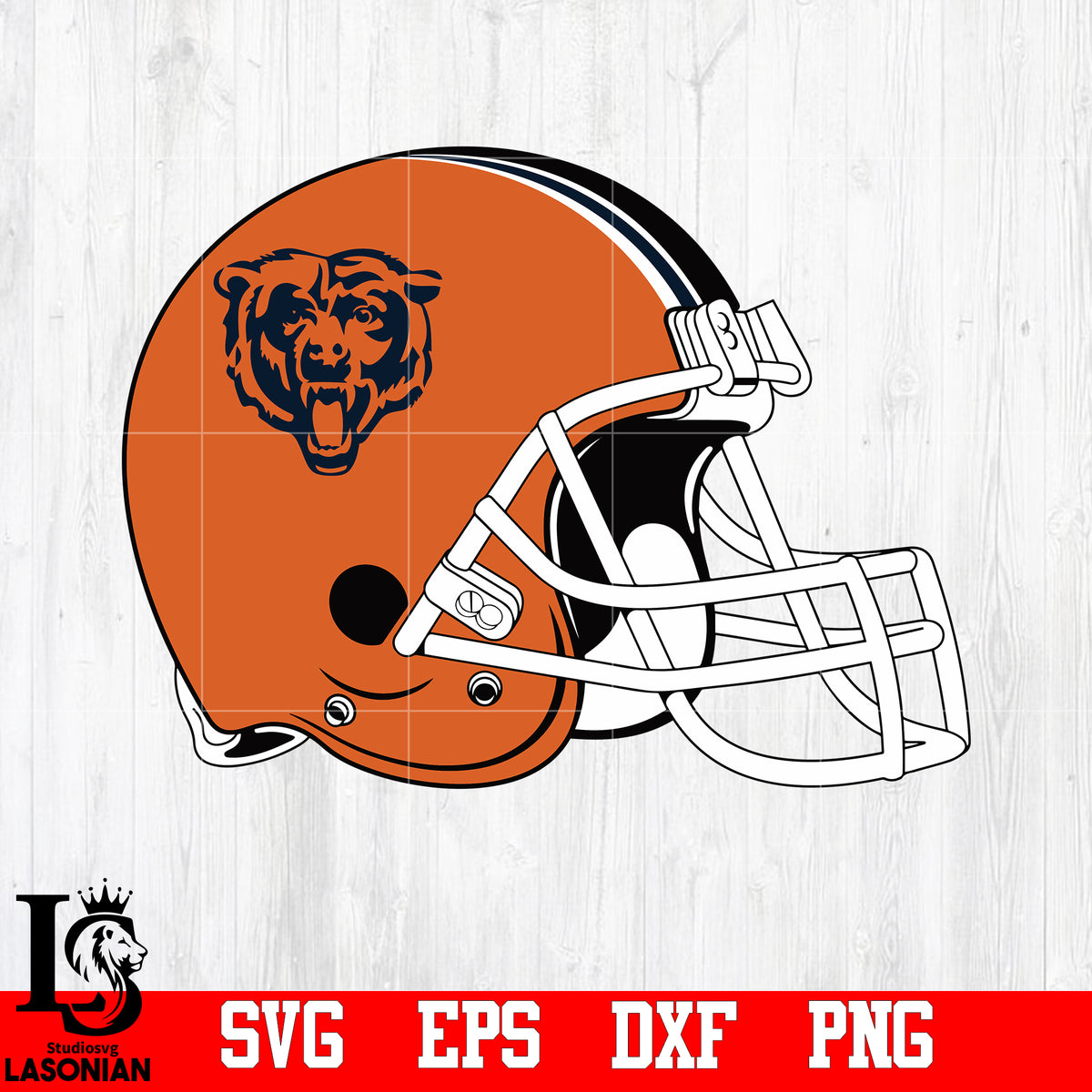 Helmet Chicago Bears svg,eps,dxf,png file – lasoniansvg