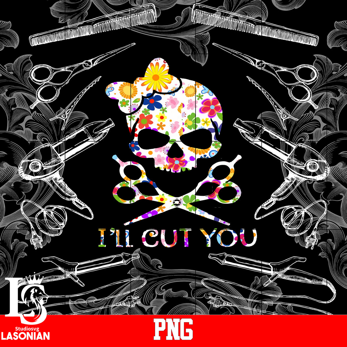 I'll Cut You,skull PNG file – lasoniansvg