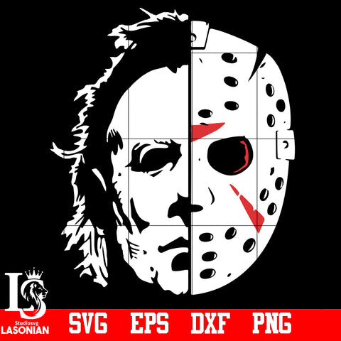 Jason Michael Myers, Cut files Silhouette, Jason mask svg,eps,dxf,png file