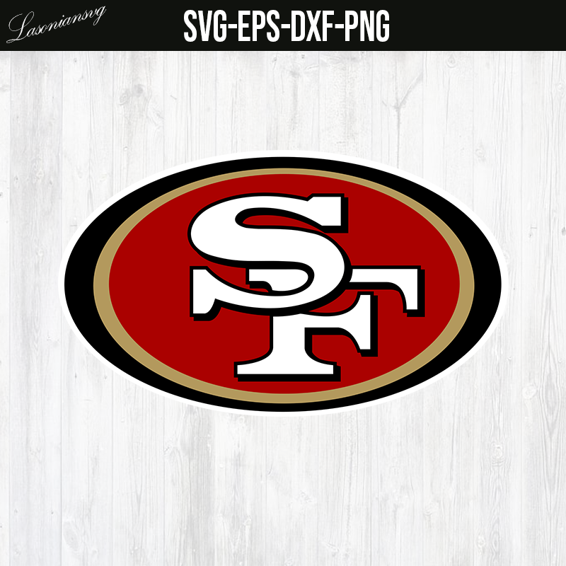 Logo san francisco 49ers SVG file, PNG file, EPS file, DXF file –  lasoniansvg