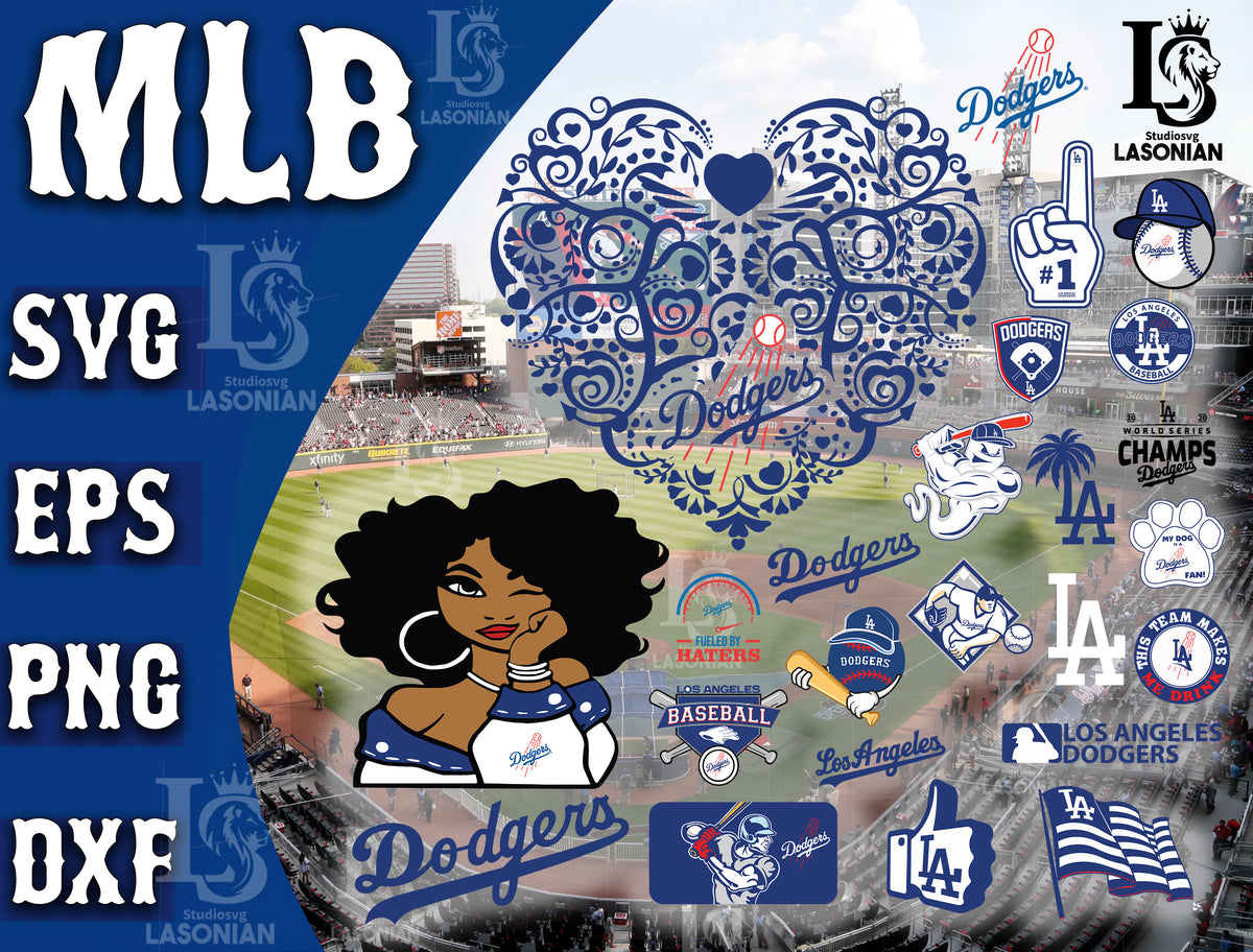 Los Angeles Dodgers SVG Files, Cricut, Silhouette Studio, Digital