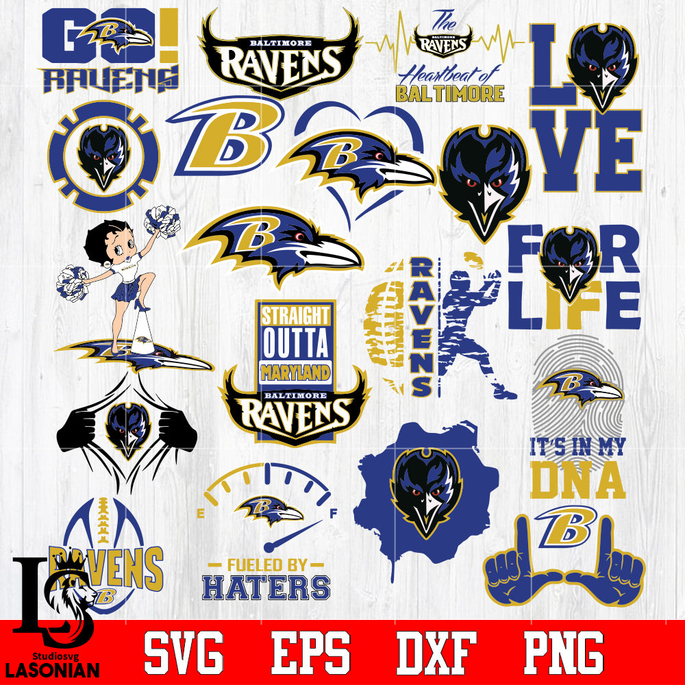 Baltimore Ravens Bundle, bundle Nfl, Bundle sport Digital Cut Files Sv –  lasoniansvg