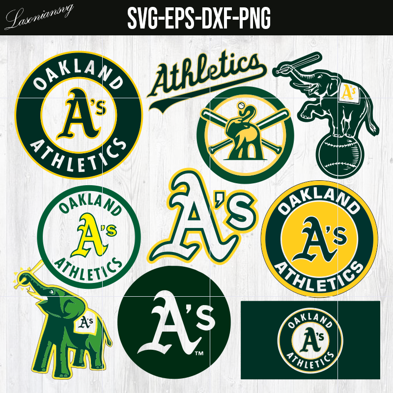 Oakland Athletics SVG, png, dxf, eps, ai – lasoniansvg