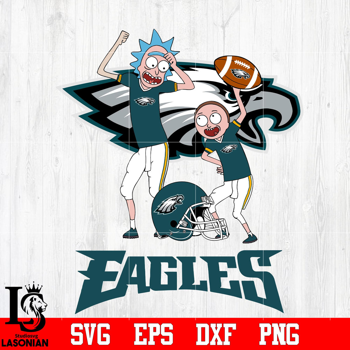 Rick and Morty Philadelphia Eagles svg eps dxf png file – lasoniansvg