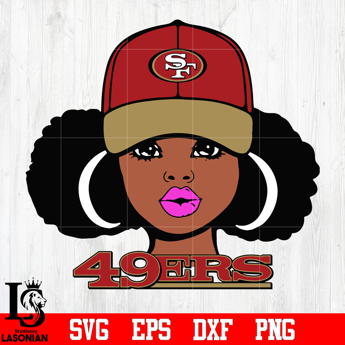San Francisco 49ers Girl svg eps dxf png file – lasoniansvg